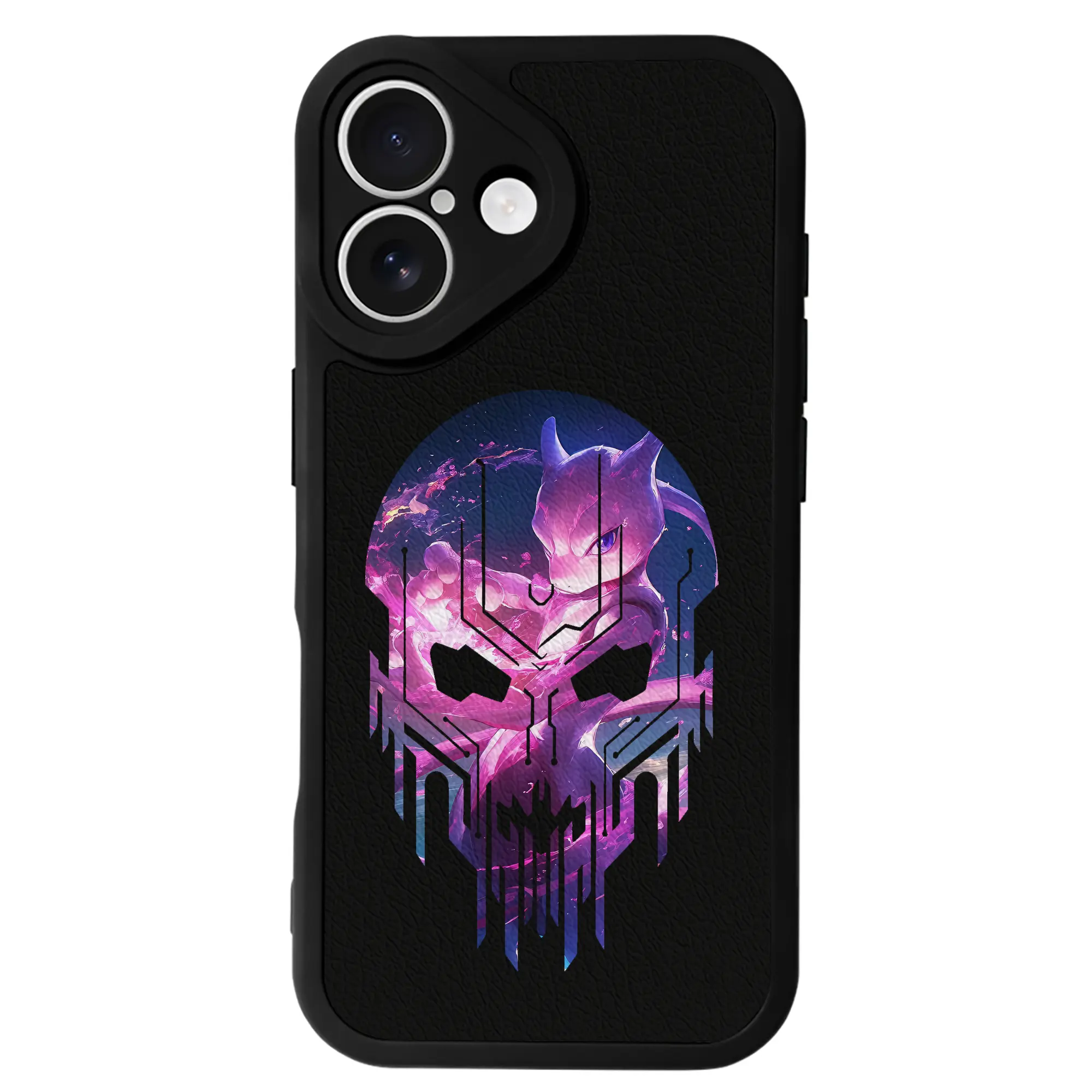 ポケモン グッズ,ミュウツー - IPhone 16シリーズ対応 ・ シリコンスマホケース ・ レザー調 ・ 高精度フィット ・ 耐衝撃 ・ ワイヤレス充電対応 ・ 精密カット